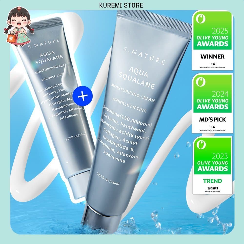 Conjunto S.NATURE Aqua Squalane Creme 60ml