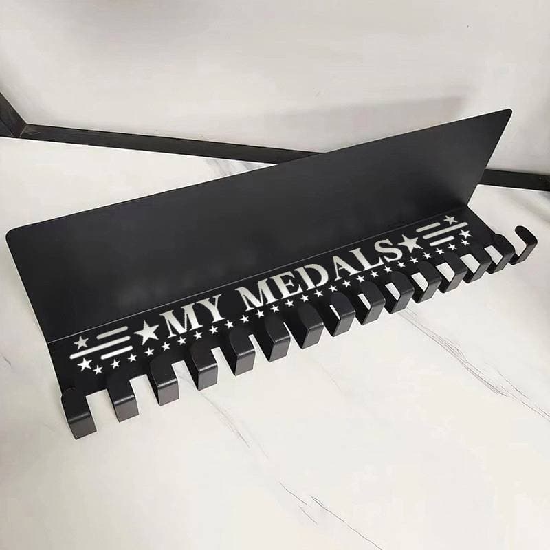 eesis Resistente Metal Prêmios Troféu Expositor Medalha Ganchos Montagem Na Parede Organizador Armazenamento Titular Exi