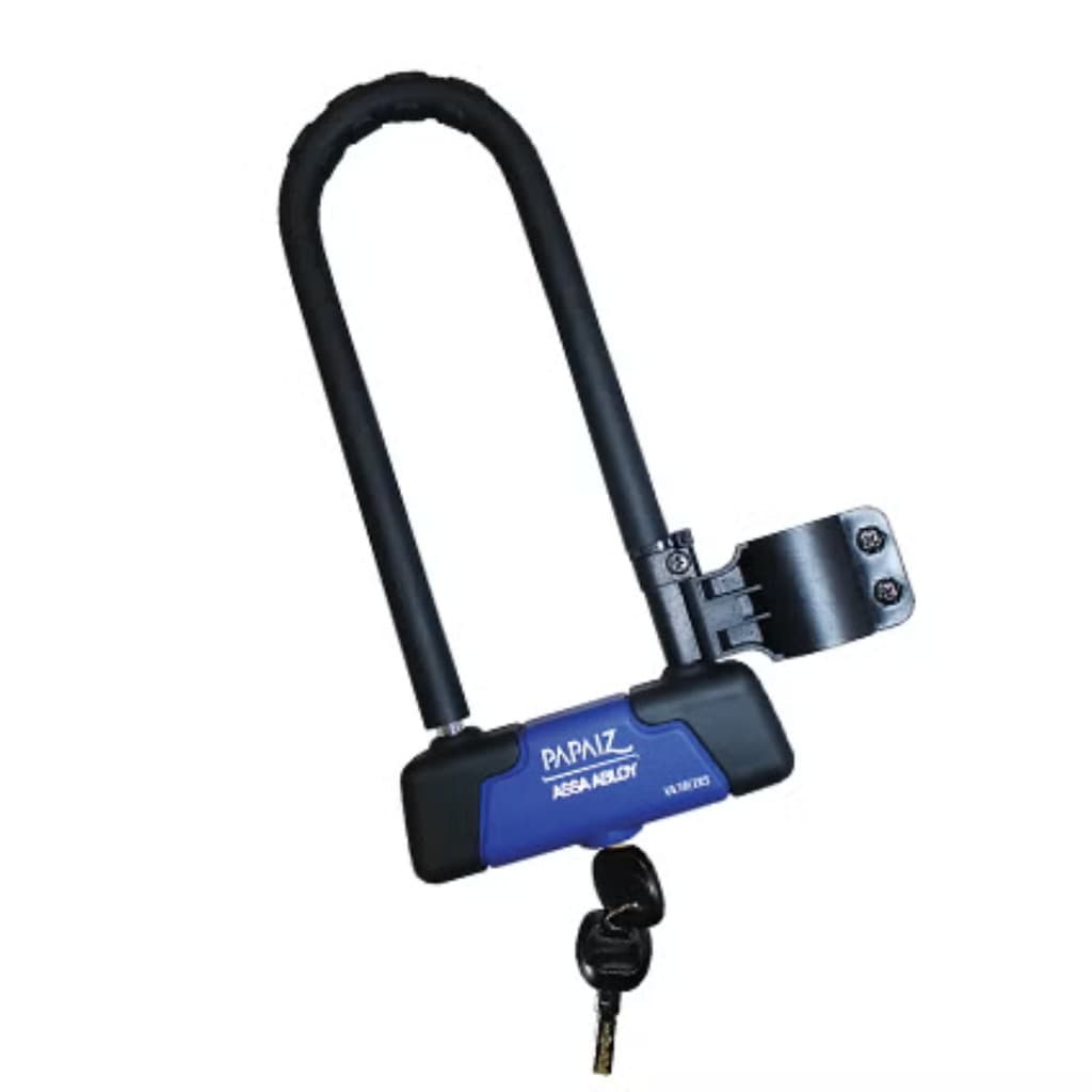 Cadeado Trava U-lock Para Bicicleta/Moto Emborrachado - Papaiz