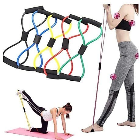 Elástico De Tensão Exercício Multifuncional Treino Ombro Braço Glúteos Academia Treino