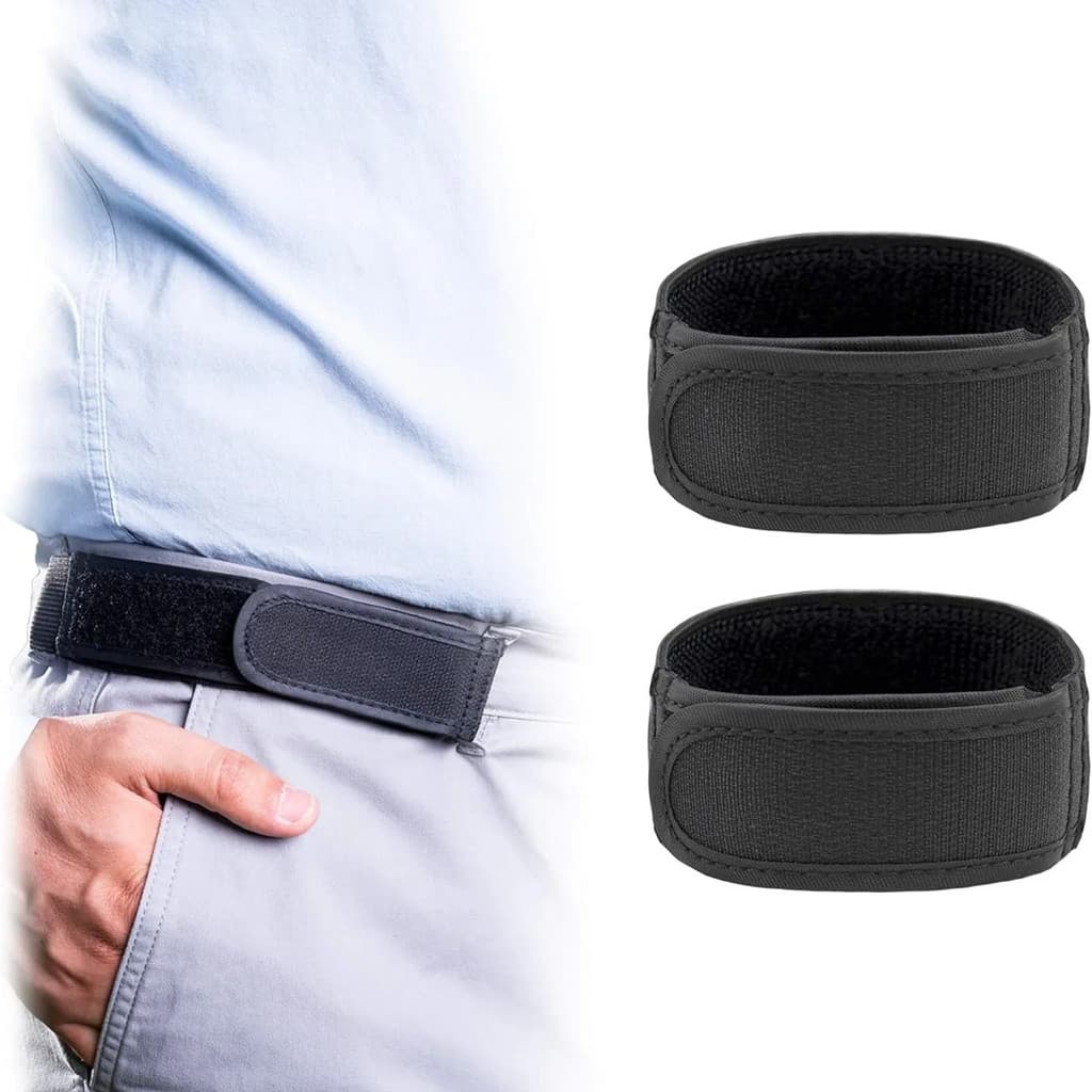 2 Peças/1 Peça Nova Moda Fivela Livre Ultra Macia Elástica Masculina Confortável Cinto Laço Cintos De Cintura