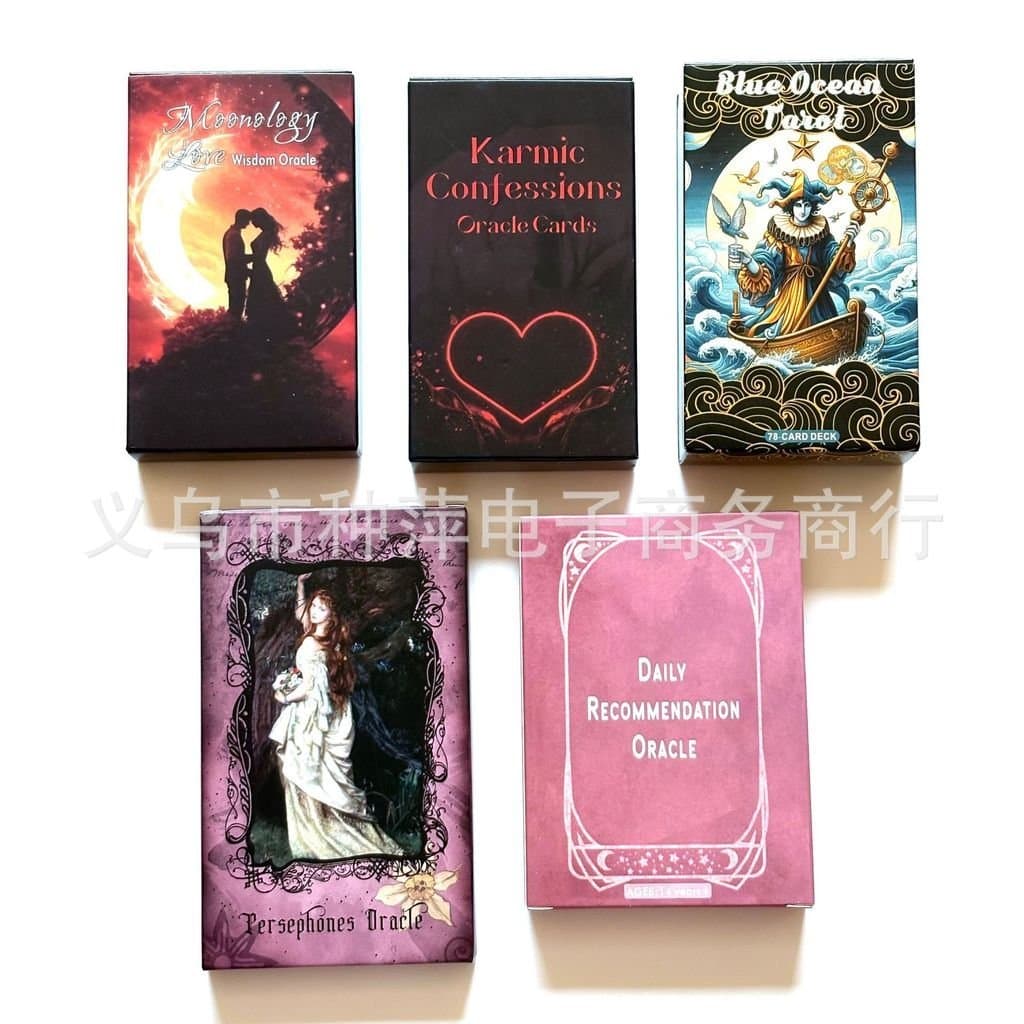 Novas Cartas de Tarot em Inglês, Baralho de Tarot Inglês, Deck de Oráculo 7.21 KPIN