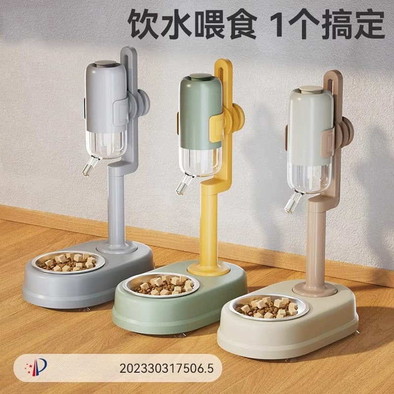 Estoque pronto Envio rápido!!Dispensador de água para animais de estimação em aço inoxidável, tipo bola automática, alim