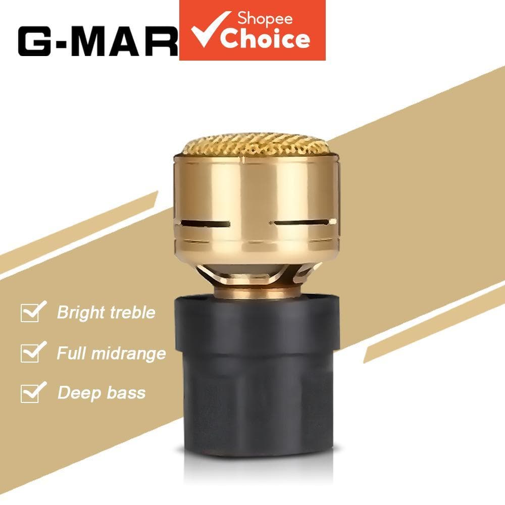 Microfone Dinâmico Sem Fio HD G-Mark 48kHz com Cápsula de Microfone de Alta Sensibilidade para Karaokê