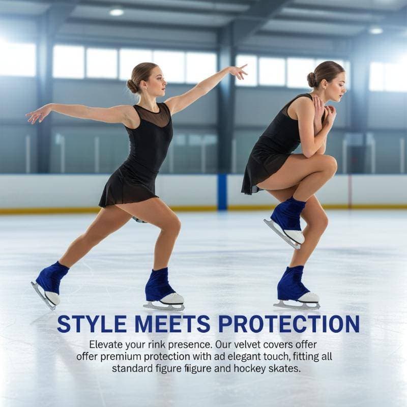 Patinação Artística de Capa de Veludo Material Elástico Anti Arranhões Para Uso Em Skate No Gelo