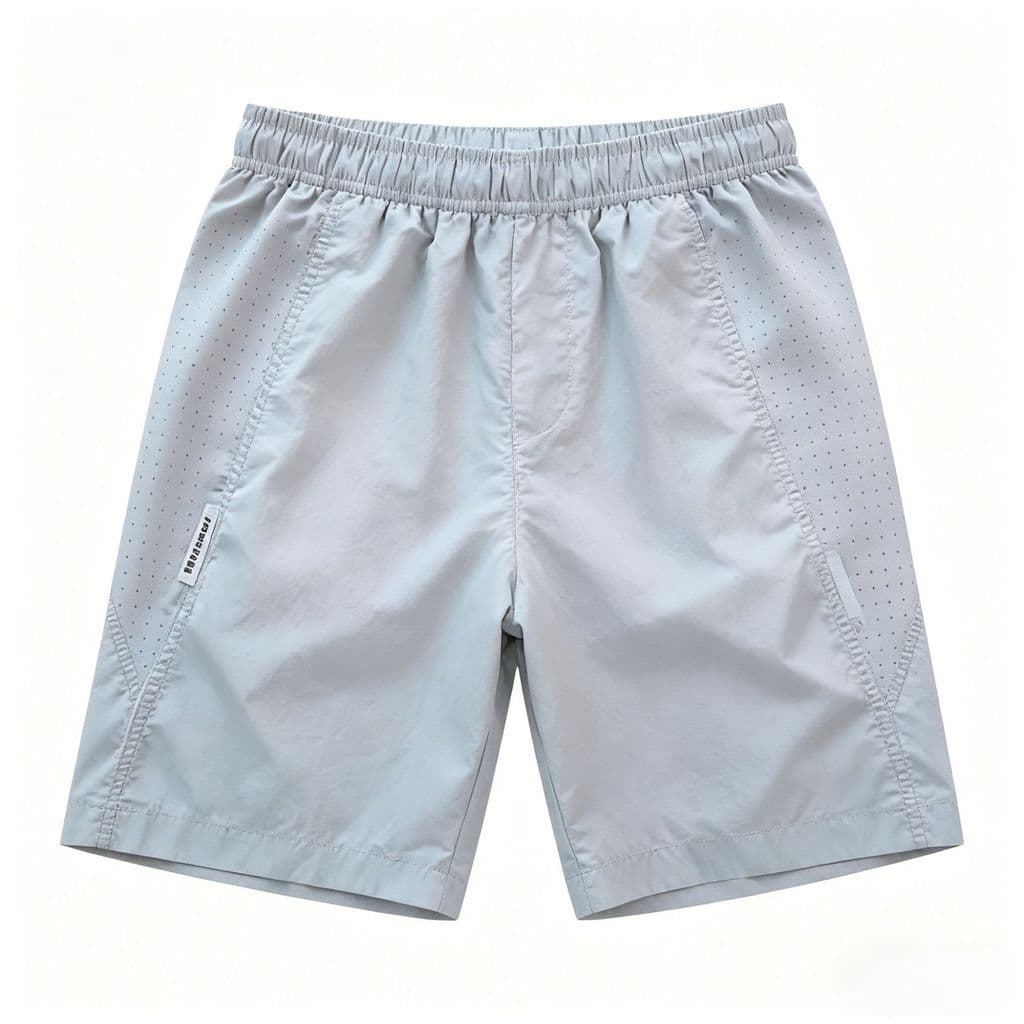 Shorts de malha fina estilo americano de secagem rápida para o verão, calças de praia respiráveis, calças casuais soltas