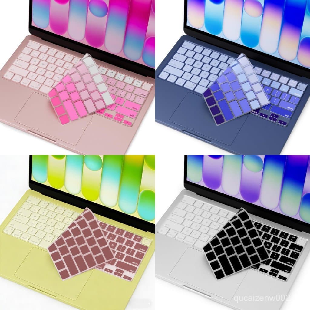 Captura de teclado silicónico adequada para MacBook Neo 2026 Air 13.6/15 polegadas M2 M3 M4 M5 layout US