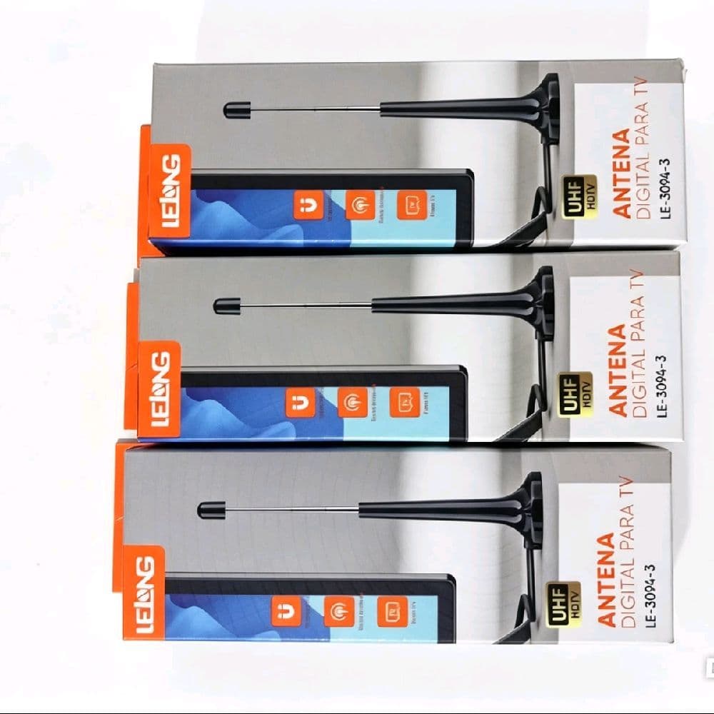 LEONG Antena Digital para TV UHF LE-3004-3 Alta Qualidade Sinal de TV Digital para Uso em Casa e Office