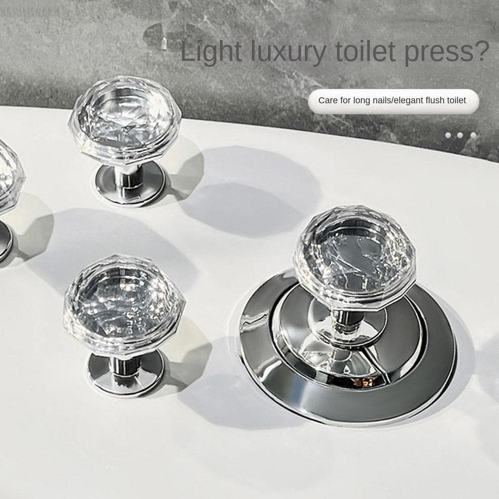 Botão De Descarga Do Vaso Sanitário UPSTOP , Transparente Em Forma De Coração Universal Plástico Criativo