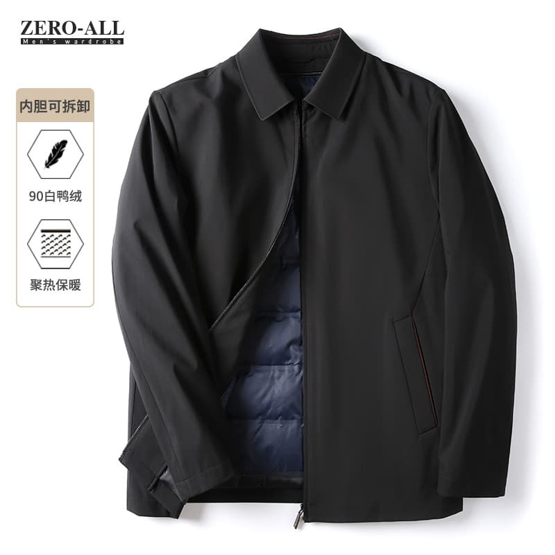 Livestune jaqueta masculina de meia-idade 2023 inverno novo estilo de meia-idade idoso pai usar inverno engrossado quent