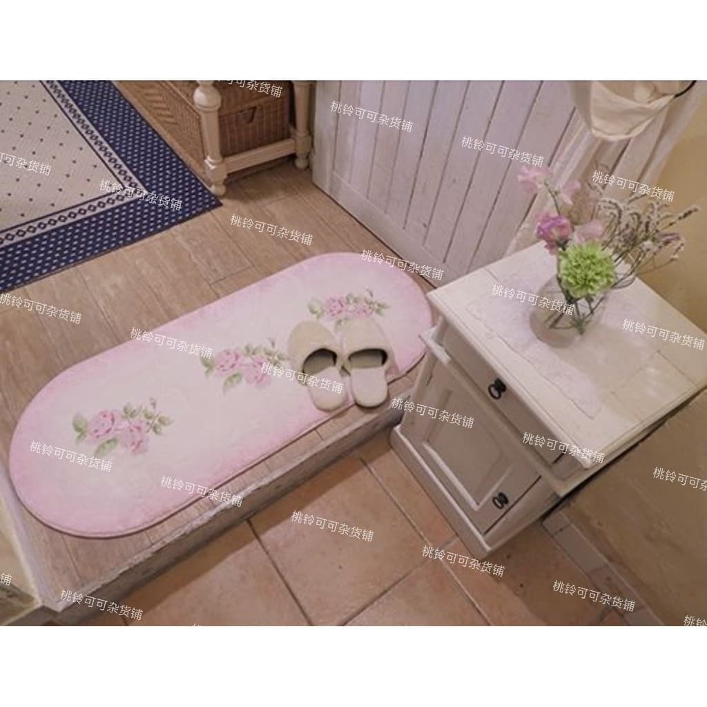 Novo estilo feminino quarto cabeceira tapete casa quarto simples bonito imitação Cashmere sofá cobertor tapete