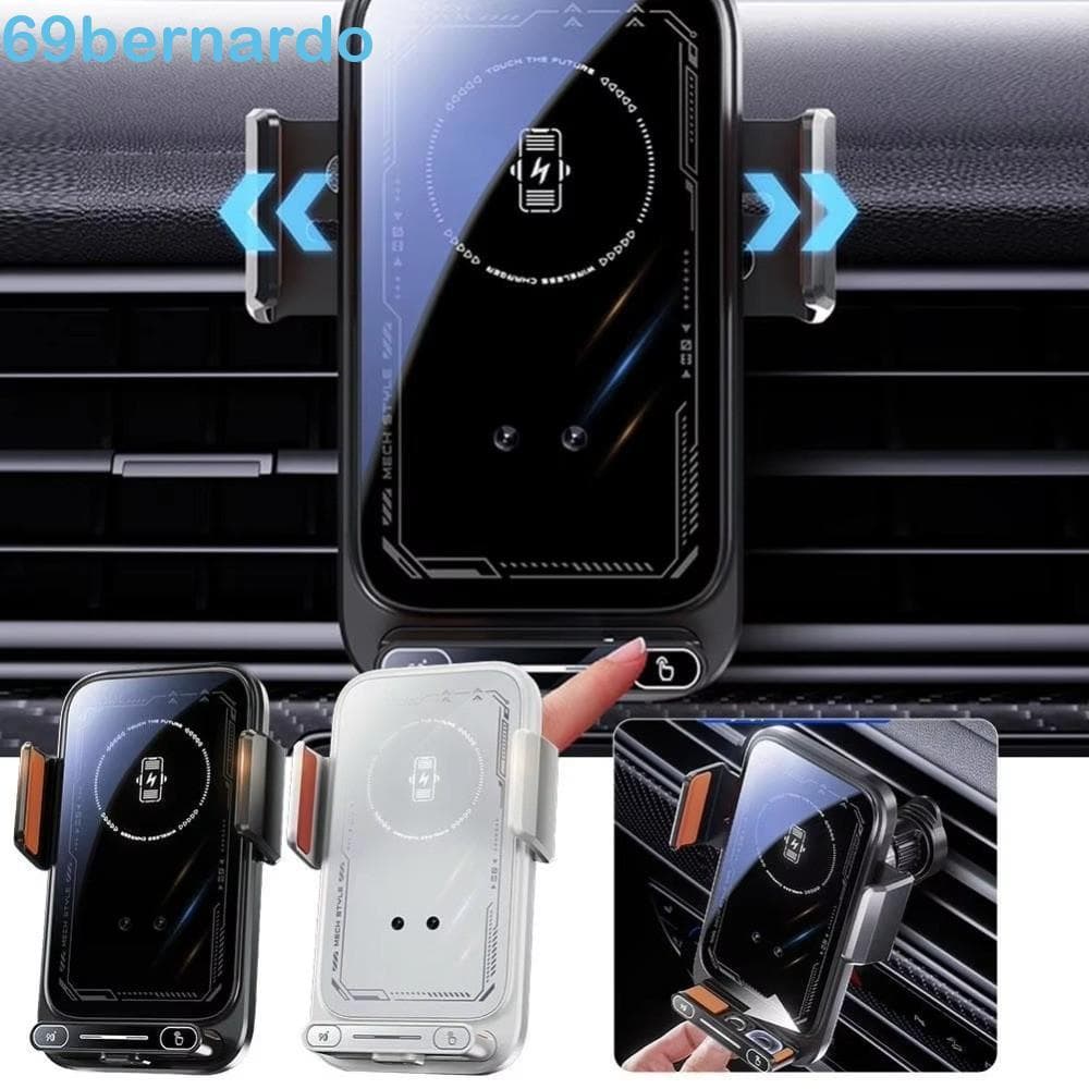 Carregador De Carro Sem Fio BERNARDO , Telefone Para Com Detecção Automática Por Indução , Liberação De Uma Chave