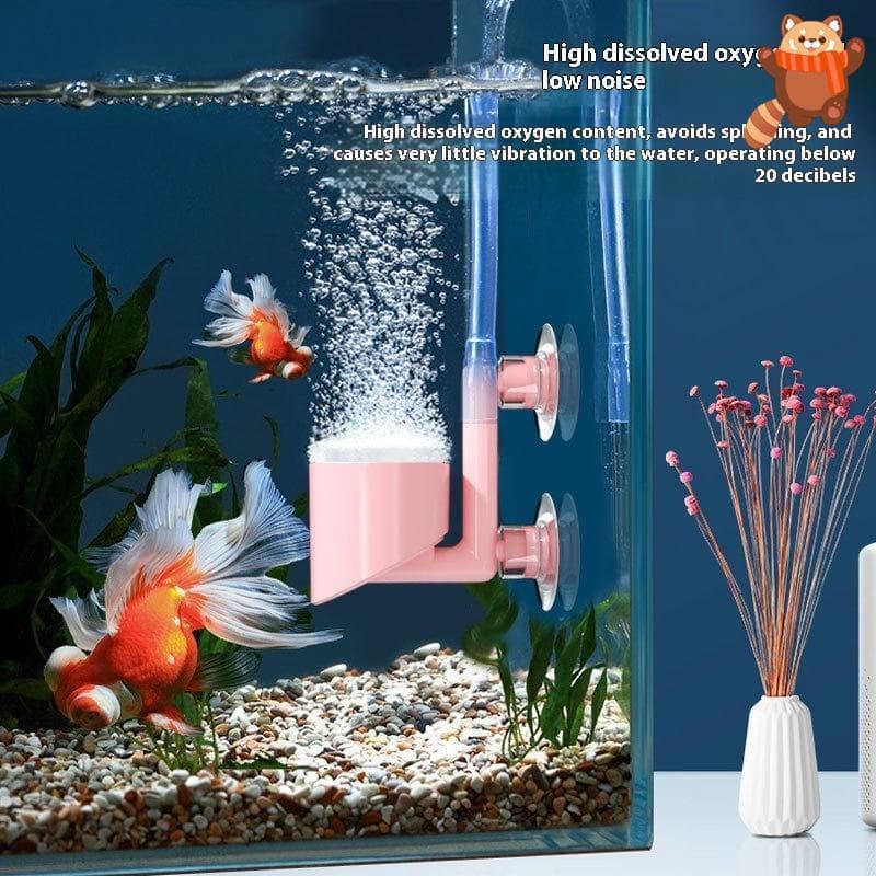 [AP] Bomba De Ar Para Tanque De Peixes De Aquário Com Ventosa Mini Bandeja De Bolhas Purificador Bolha Ultra Densa Ro Ox