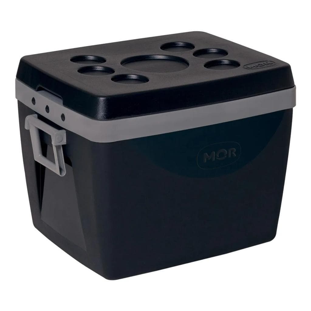 Caixa Térmica Mor 75L Preta com Alça para Camping Praia e Churrasco