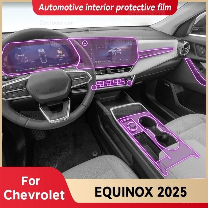 Para Chevrolet EQUINOX 2025 Interior Do Carro Console Central Instrumento Película Protetora Anti-Risco Adesivo Acessóri