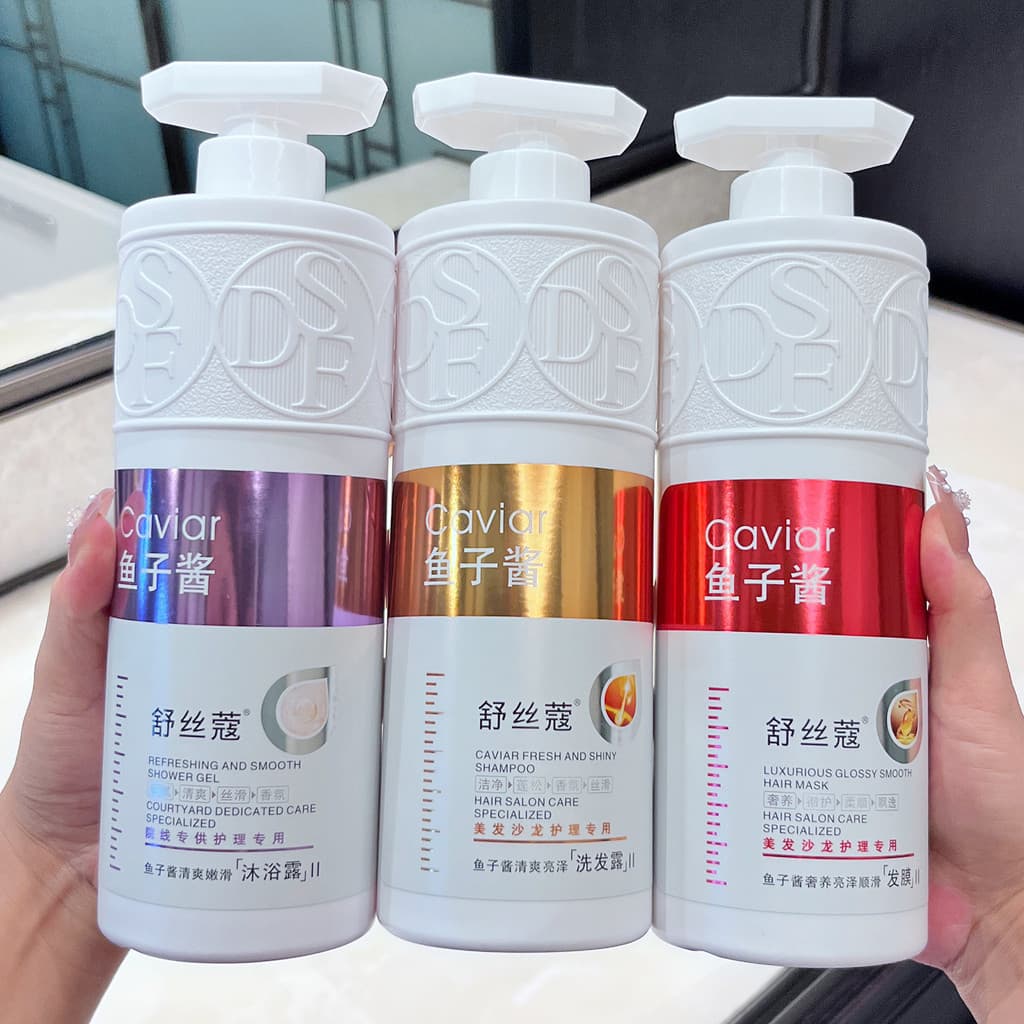[800ml de grande capacidade] Shampoo Teddy Caviar Cuidados com os cabelos Anticaspa Controle de óleo Anticoceira Fragrân