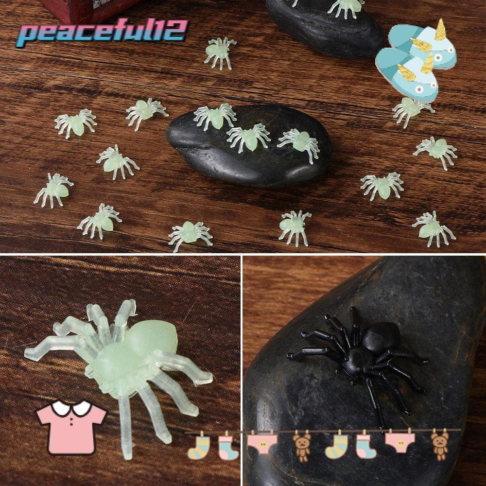 PEACEFUL 20 Unidades De Brinquedo Luminoso Complicado Para Halloween , Suprimentos Festa , Decoração Preta De