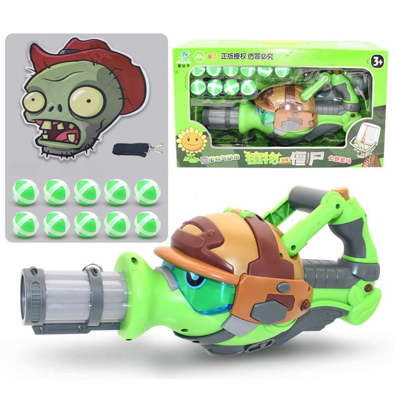 Novas Plantas vs . Zombies 2 Combinação Aerodinâmica Infantil Bala Macia Planta Metralhadora Ervilha Tiro Zumbi Conjunto