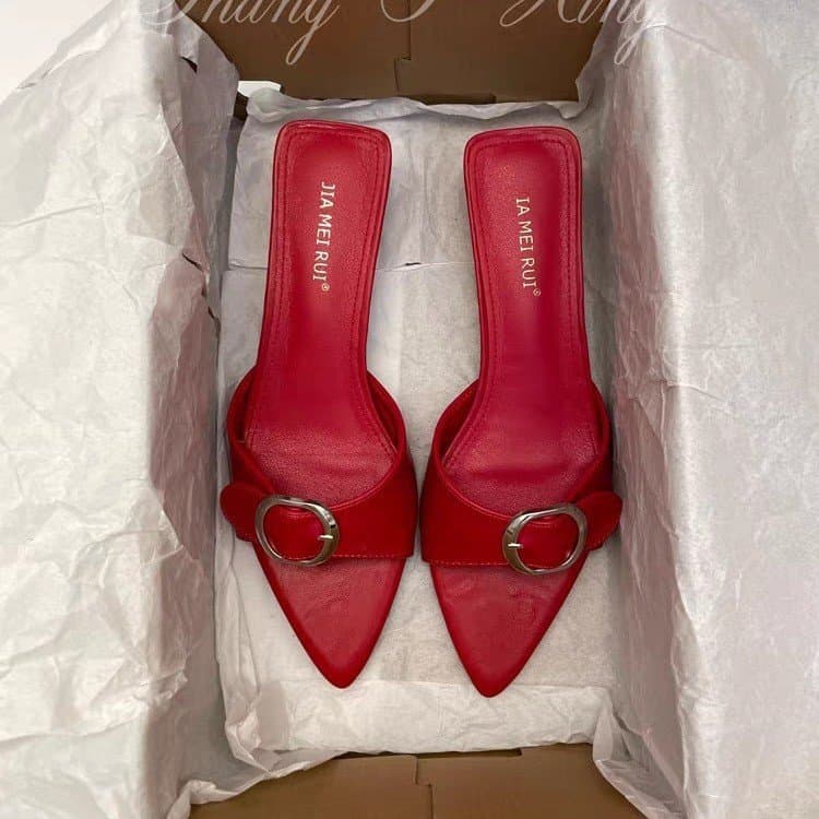 Sapatos de Salto Alto Femininos com Bico Fino e Estilo Stiletto