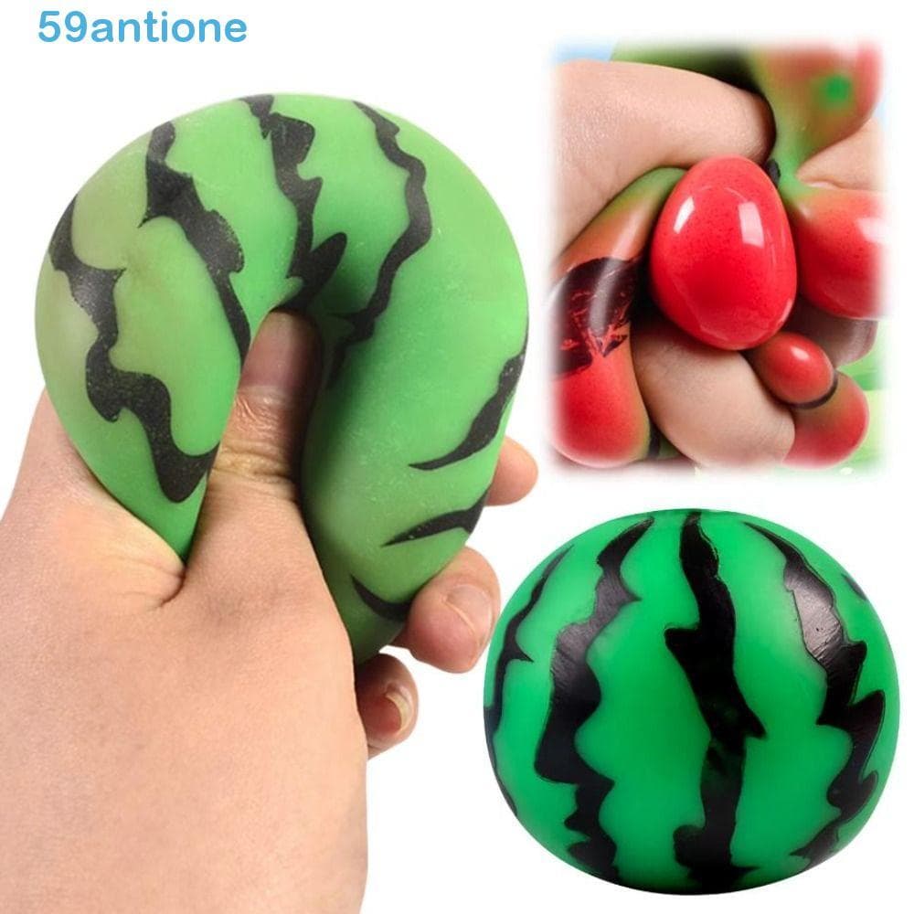 Brinquedo De Apertar Melancia , Bola Sensorial De Pitada De 6cm , Recuperação Lenta De Verão Bonito Realista Crianças Ad