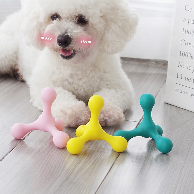 Pet não despeje cola mascar cola Corgi filhote de cachorro brinquedo de pelúcia Bichon Molar vara mordida-resistente bol