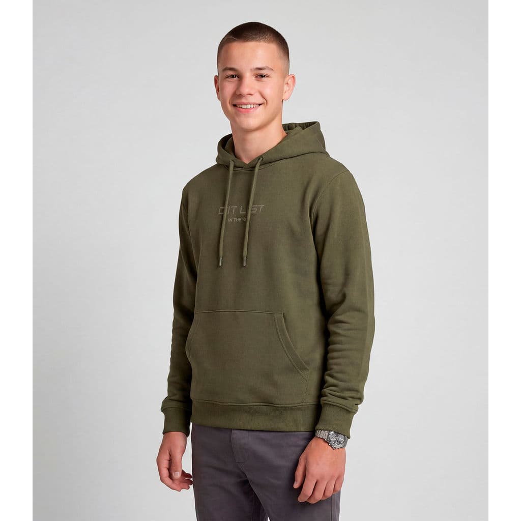 Blusão Juvenil Moletom Com Capuz e Bolsos Minty Verde
