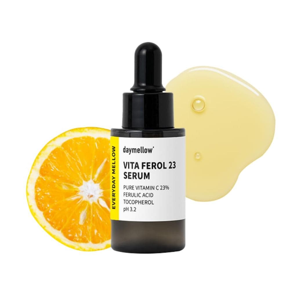 daymellow Vita Ferol 23 Serum 0.67fl.oz/20ml, Sérum Facial de Vitamina C, Vitamina C 23%, Centella, Glutationa, Clareado