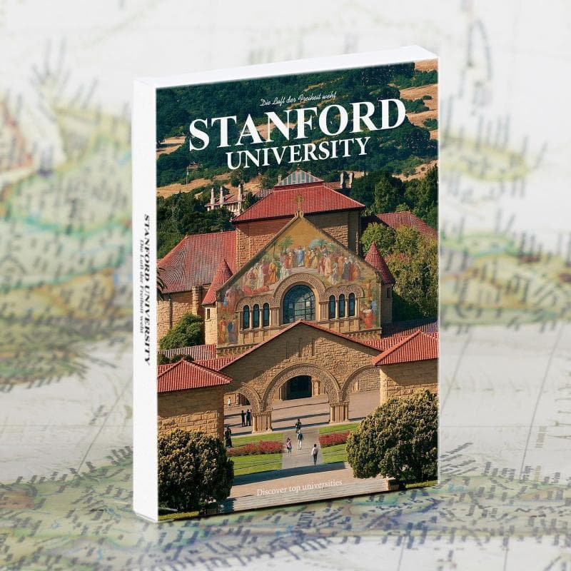 Escola mundialmente famosa Stanford universidade paisagem cartão postal faculdade cartão adesivo de parede pintura decor