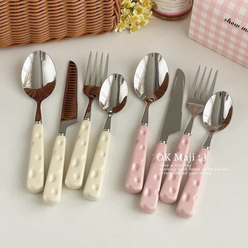 Talheres ocidentais bife especial de alto valor talheres 304 colher de talheres de aço inoxidável conjunto de três peças