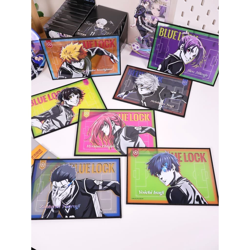 Acrílico colorido papel arte colorido cartaz genuíno azul prisão zona proibida Anime ornamentos de mesa Jieling Wang leo