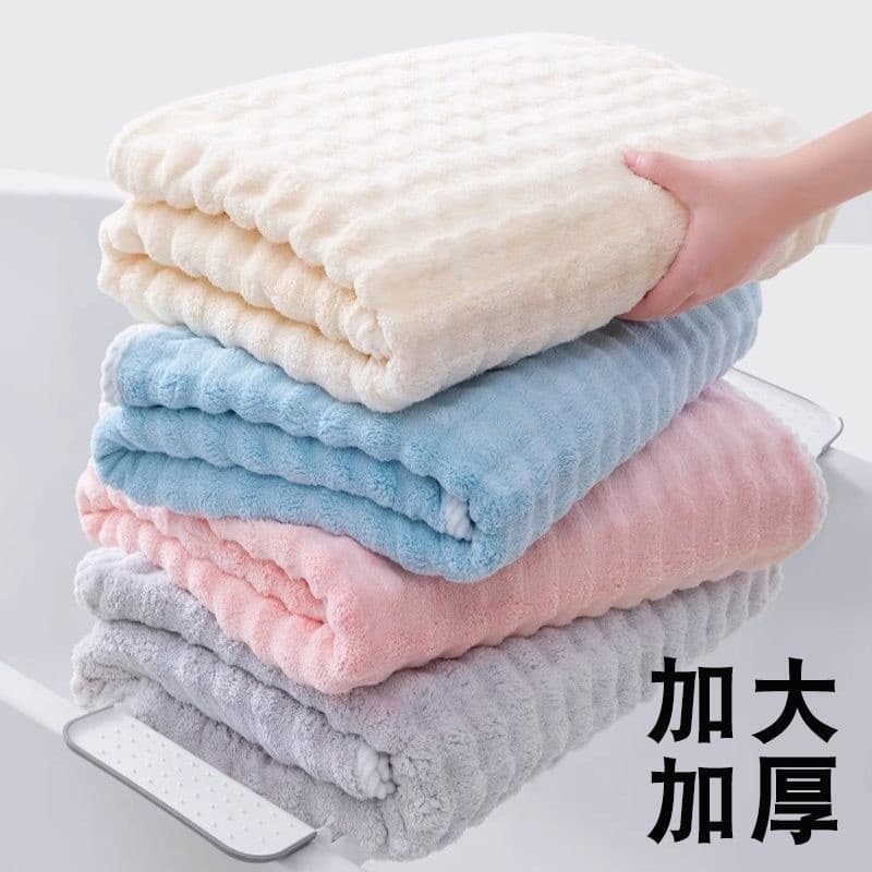 Bolha velo novo estilo grande toalha de banho adulto Extra grosso engrossado homens mulheres casais Coral velo absorver