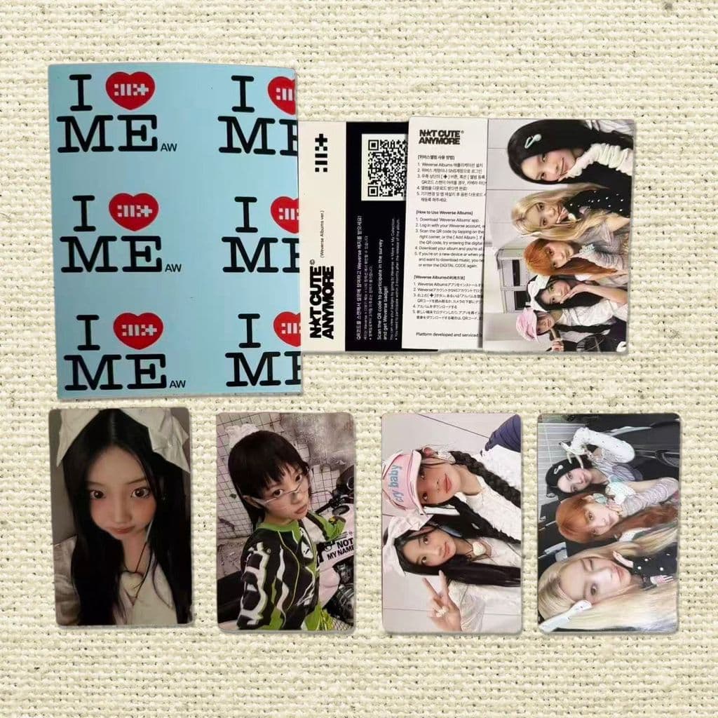 ILLIT Not Cute Anymore 5 Unidades Conjunto De Cartões Fotográficos Weverse Álbum Digital Lomo Cards Kpop