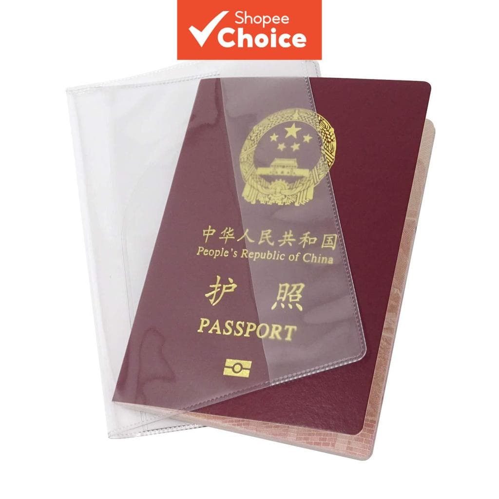 Porta-Passaporte De Pvc Transparente À Prova D'água E Poeira Para Viagem