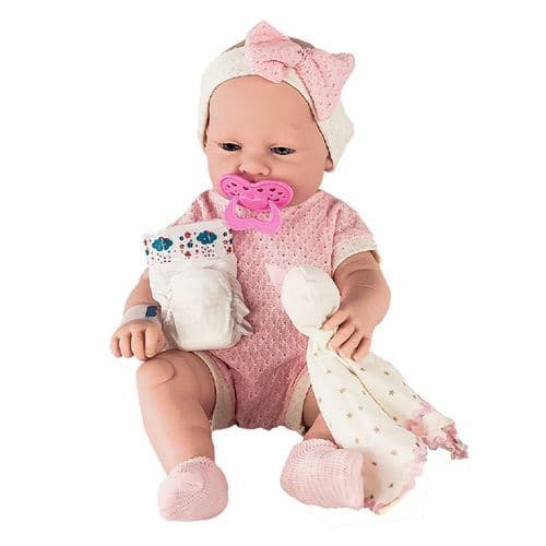 Boneca Bebê Anjo Naninha Macia Confortável Com Acessórios Infantis