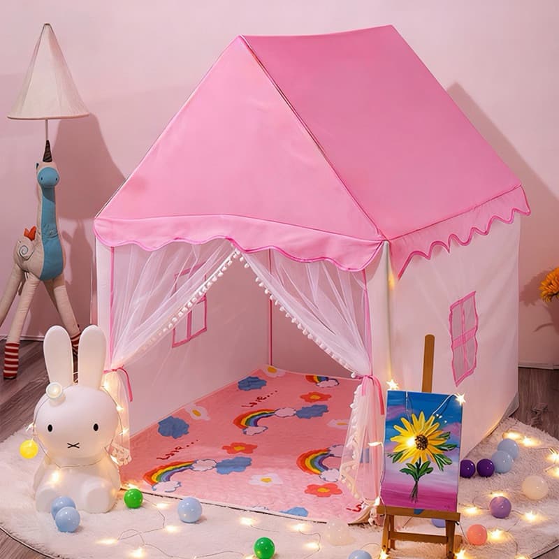 🔥Barraca Infantil Dobrável Cabana Tenda Playground Infantil Casinha Infantil menina Presente Aniversário