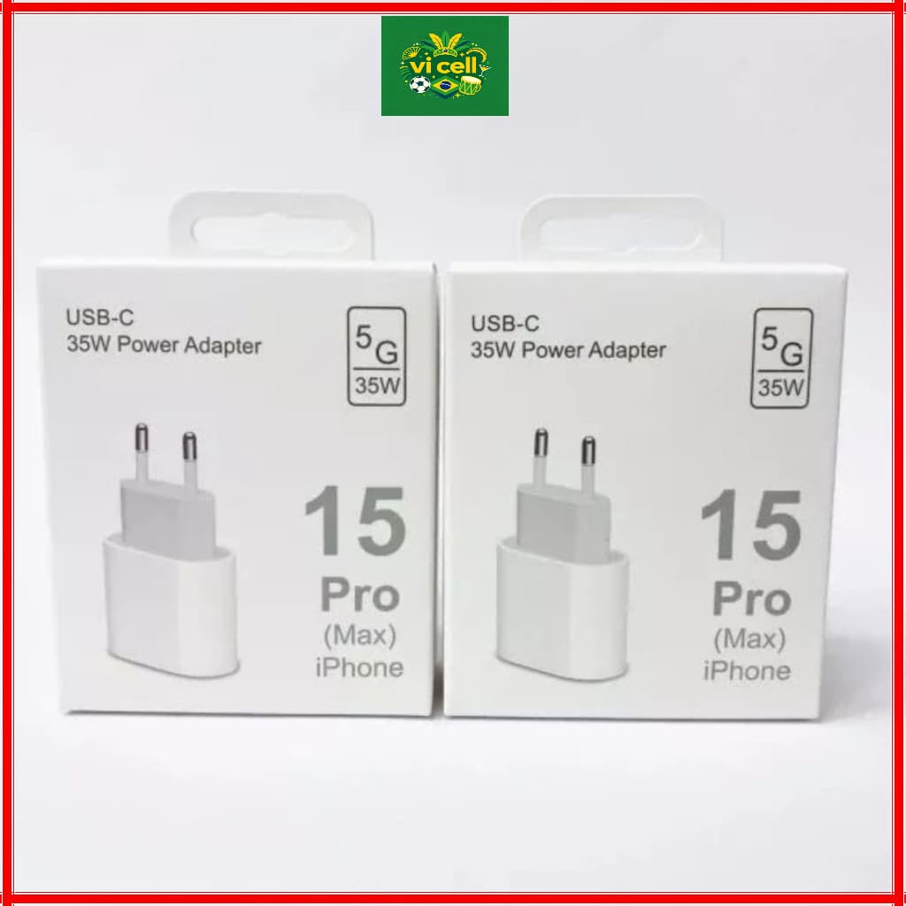 Carregador 35W Rápido para iPhone USB-C Para iPhone 15 16 17 PRO MAX