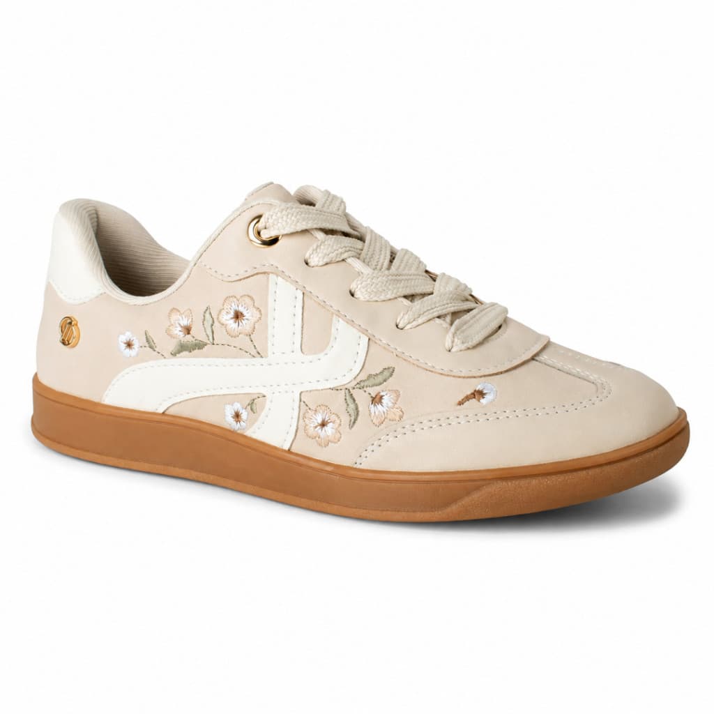 Tênis Feminino Dakota Casual College Bege Floral Original