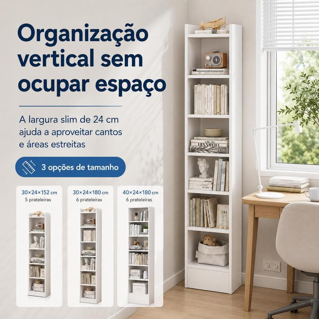 Estante de madeira 6 camadas prateleira utilitária faça você mesmo multiuso fenda estreita pequena