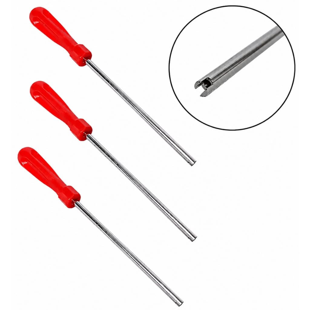 3 Tarraxa Ferramenta Saca Núcleo Válvula Encher Pneu 100mm