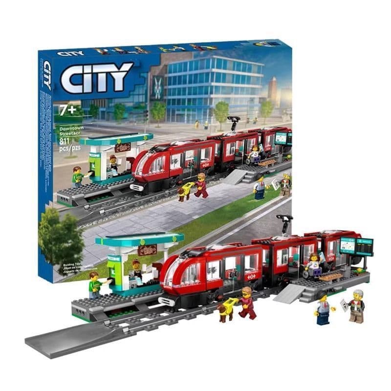 811 pçs carro ferroviário urbano combinando brinquedos compatíveis Lego cidade série meninos meninas crianças brinquedos