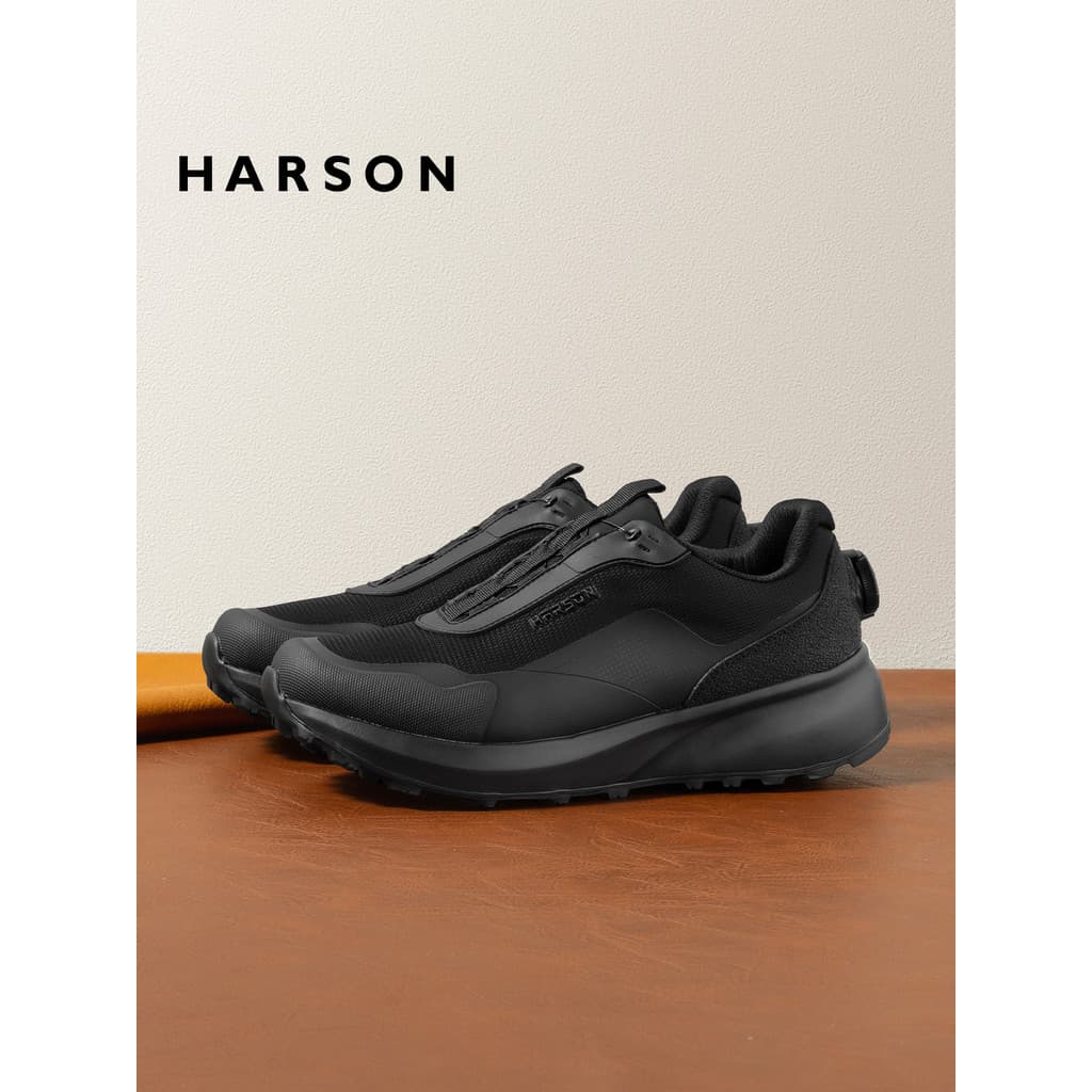 Husen sapatos masculinos respirável negócios sapatos casuais botão rotativo sapatos esportivos ao ar livre caminhadas sa