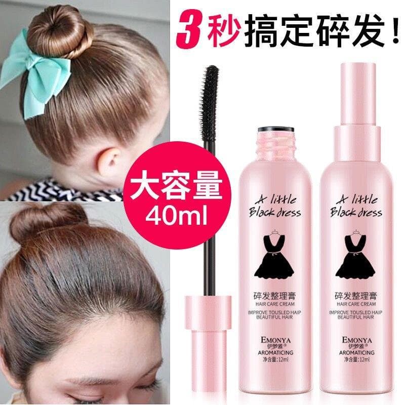 Cabelo quebrado acabamento Gel creme Anti-Frizz feminino estudante estilo de cabelo cera vara lama fixa fosco cola trans