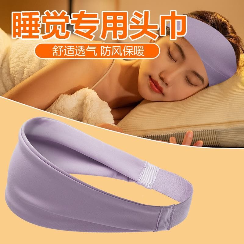 Lenço de cabeça migratório para dormir noturno, à prova de vento, proteção para testa, ar condicionado quente, boné de c