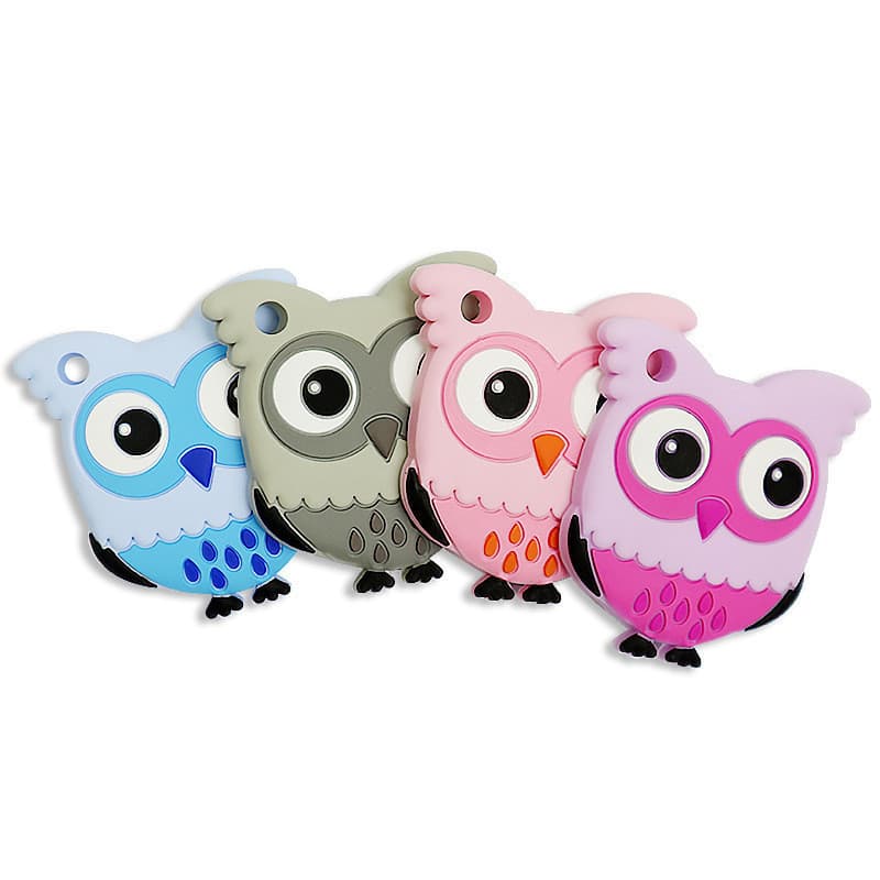 Venda quente Silicone bebê coruja mordedor Molar vara brinquedo bebê mordedor mãe produtos do bebê