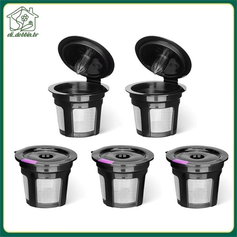 Filtro De Café Reutilizável Para K-Cups Universal Fit Vagens Reutilizáveis Filtros De Cápsula Recarregáveis Ecológicos