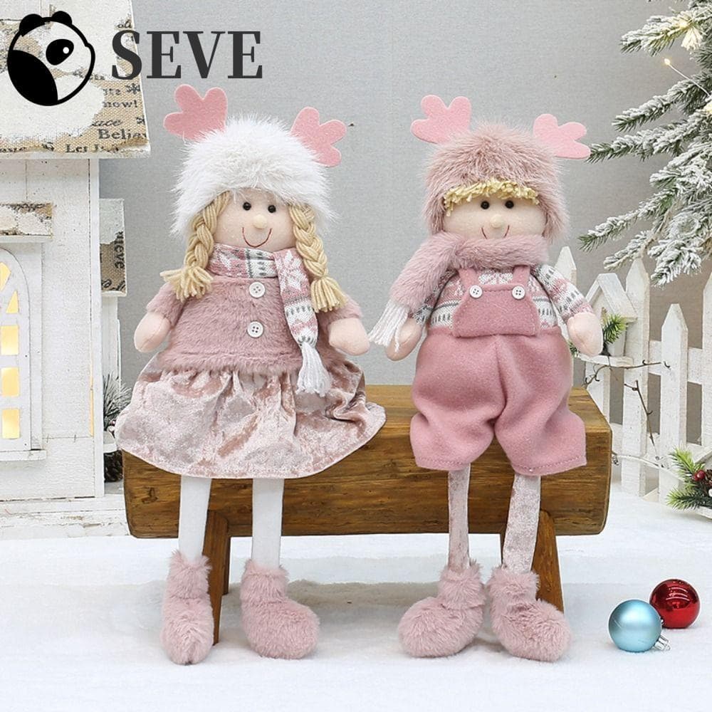 SEVE Elfo De Boneca De Natal , Decoração Rosa De Feliz Para Meninos E Meninas , Lembrancinhas Macias Fofas De Desenho An