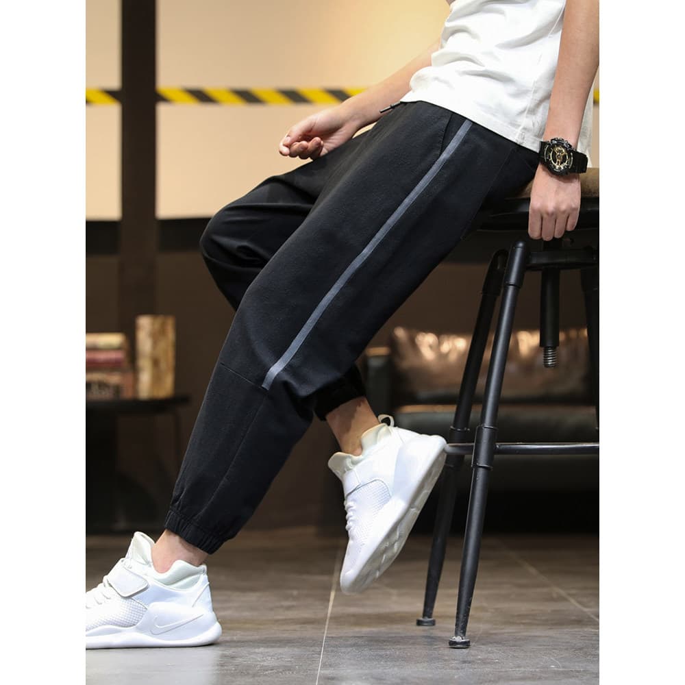 Calças masculinas até o tornozelo, calças finas de verão, calças casuais masculinas, verão, Slim fit, Legging no tornoze