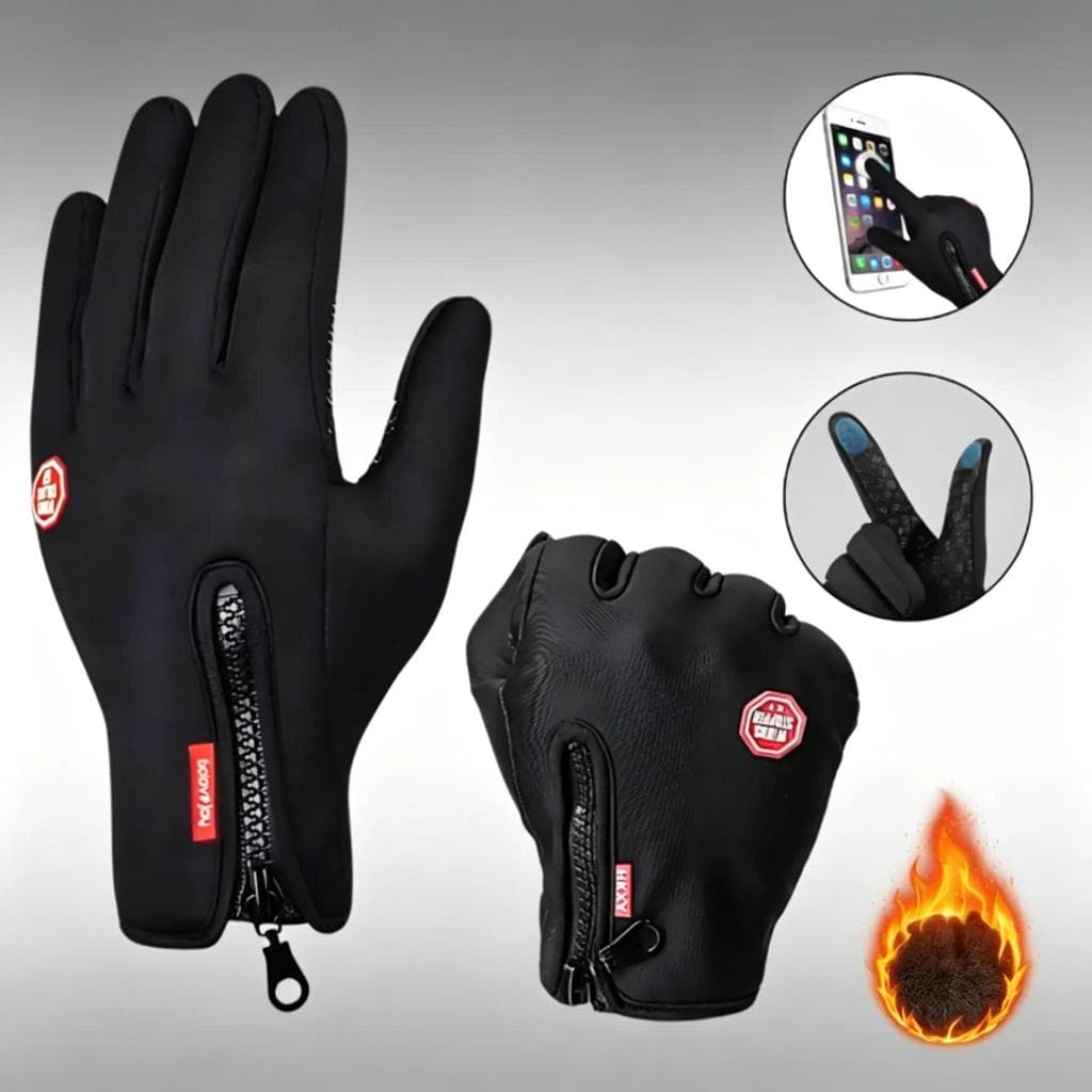 Luvas Térmicas Impermeáveis para Moto | Touch Screen, Antivento e Confortáveis para Inverno