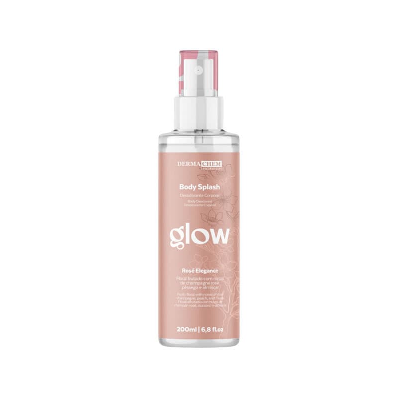 Body Splash Glow Rose Elegance Dermachem 09722 - Unidade