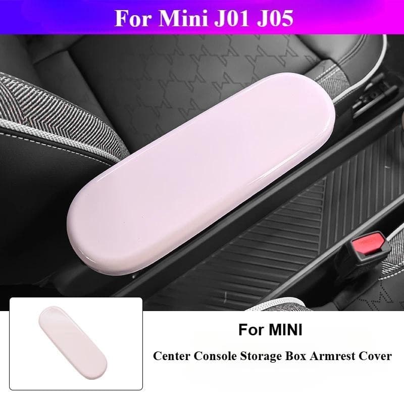 Para Mini Cooper J01 J05 2024 2025 Console Central Do Carro Caixa De Armazenamento Braço Painel Capa Adesivo Acessórios
